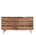 Oak 6-Drawer Wide Dresser