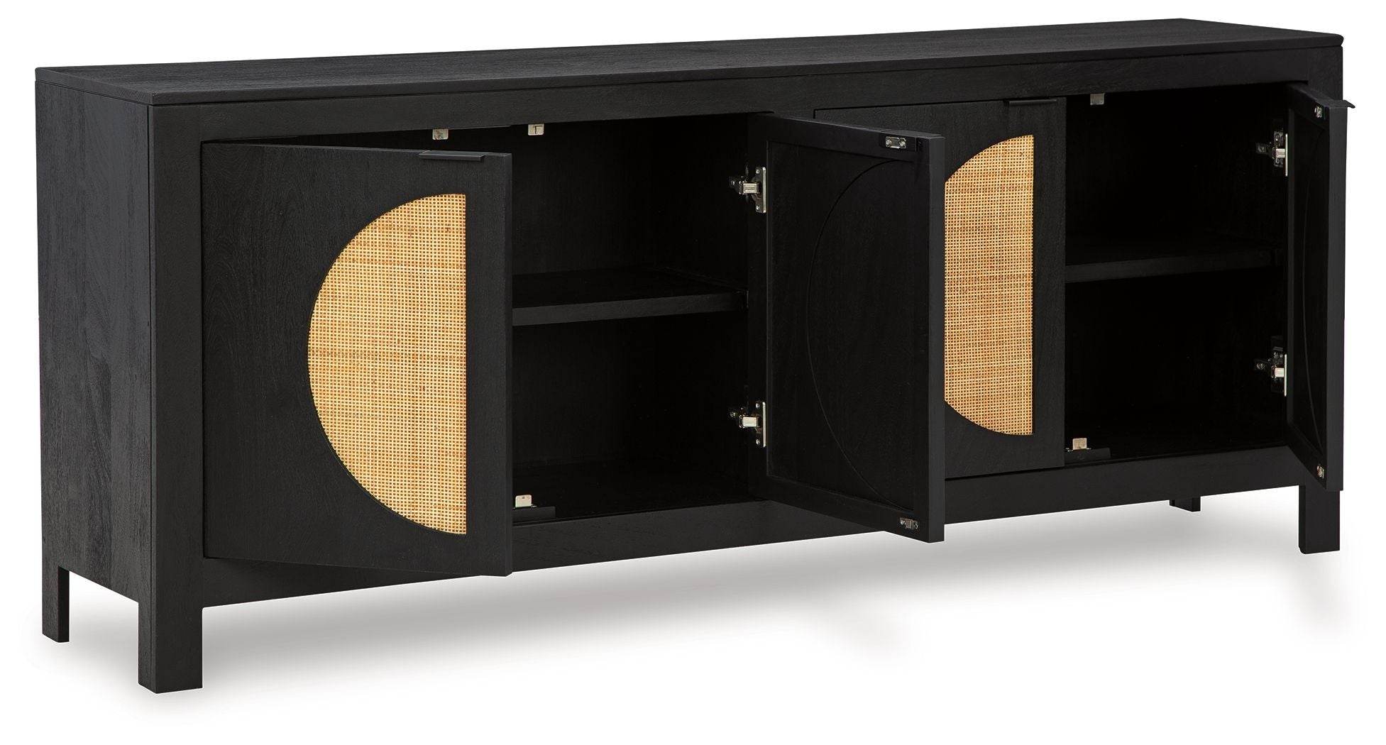 Cliffiings - Accent Cabinet - Black / Natural-1