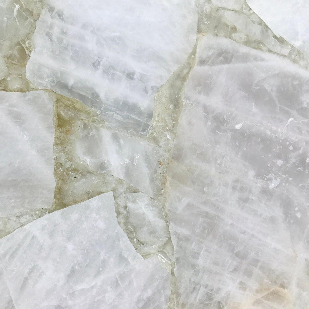 Rose Quartz Agate Organic Edge Side/Coffee Table-3
