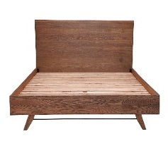 Odin Solid Oak Queen Bed