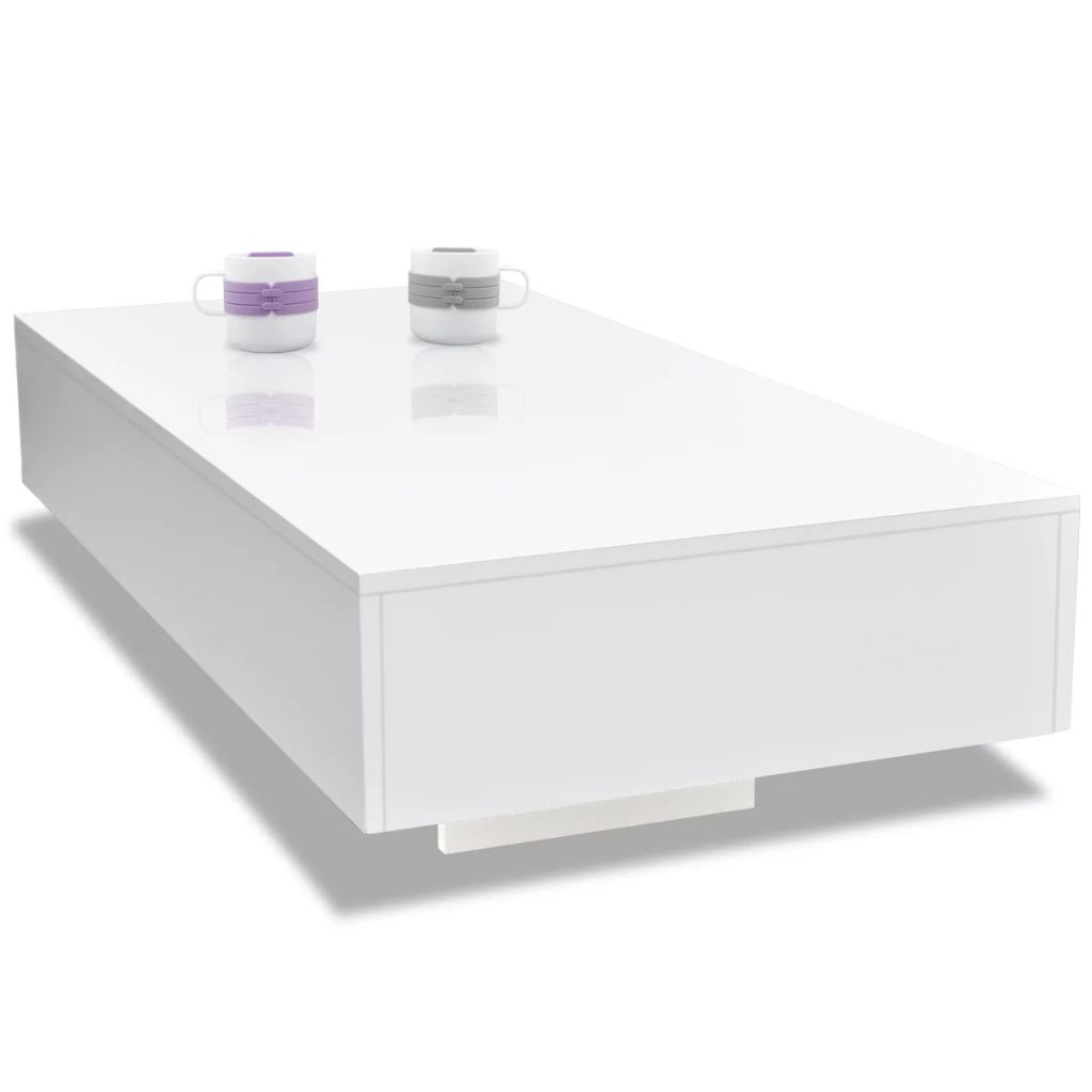 NNEVL Coffee Table High Gloss White-2
