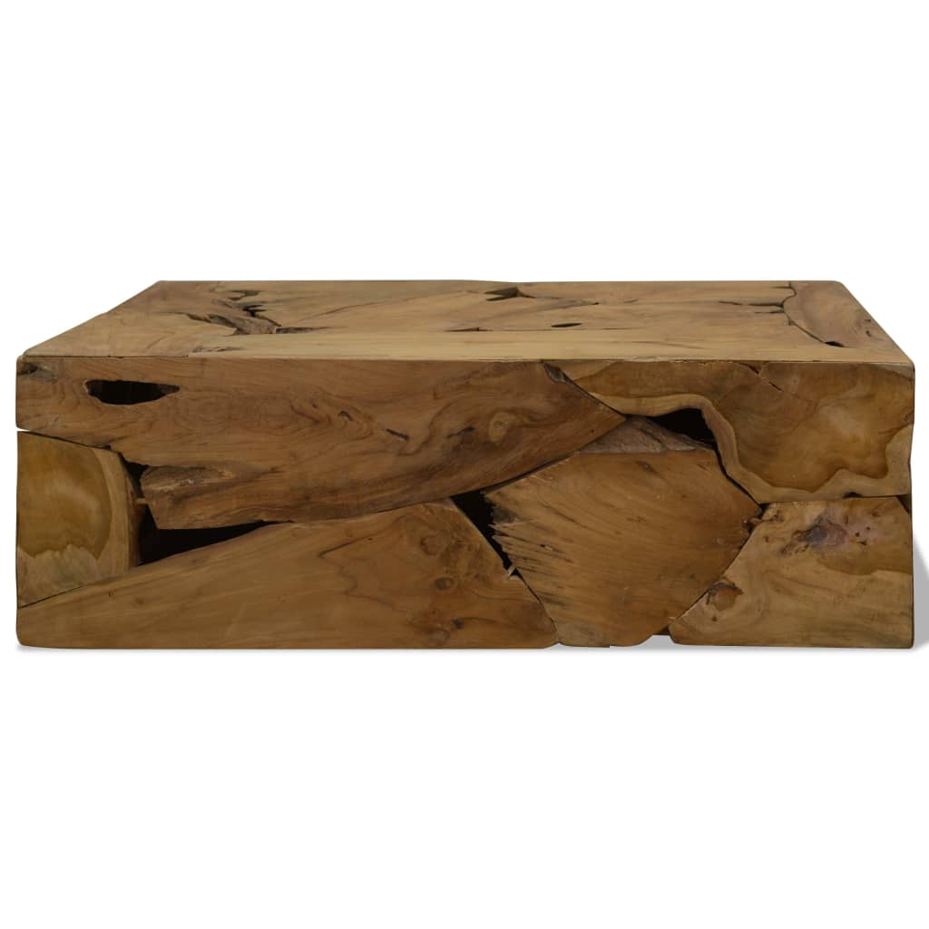 NNEVL Coffee Table 90x50x30 cm Genuine Teak Brown-1