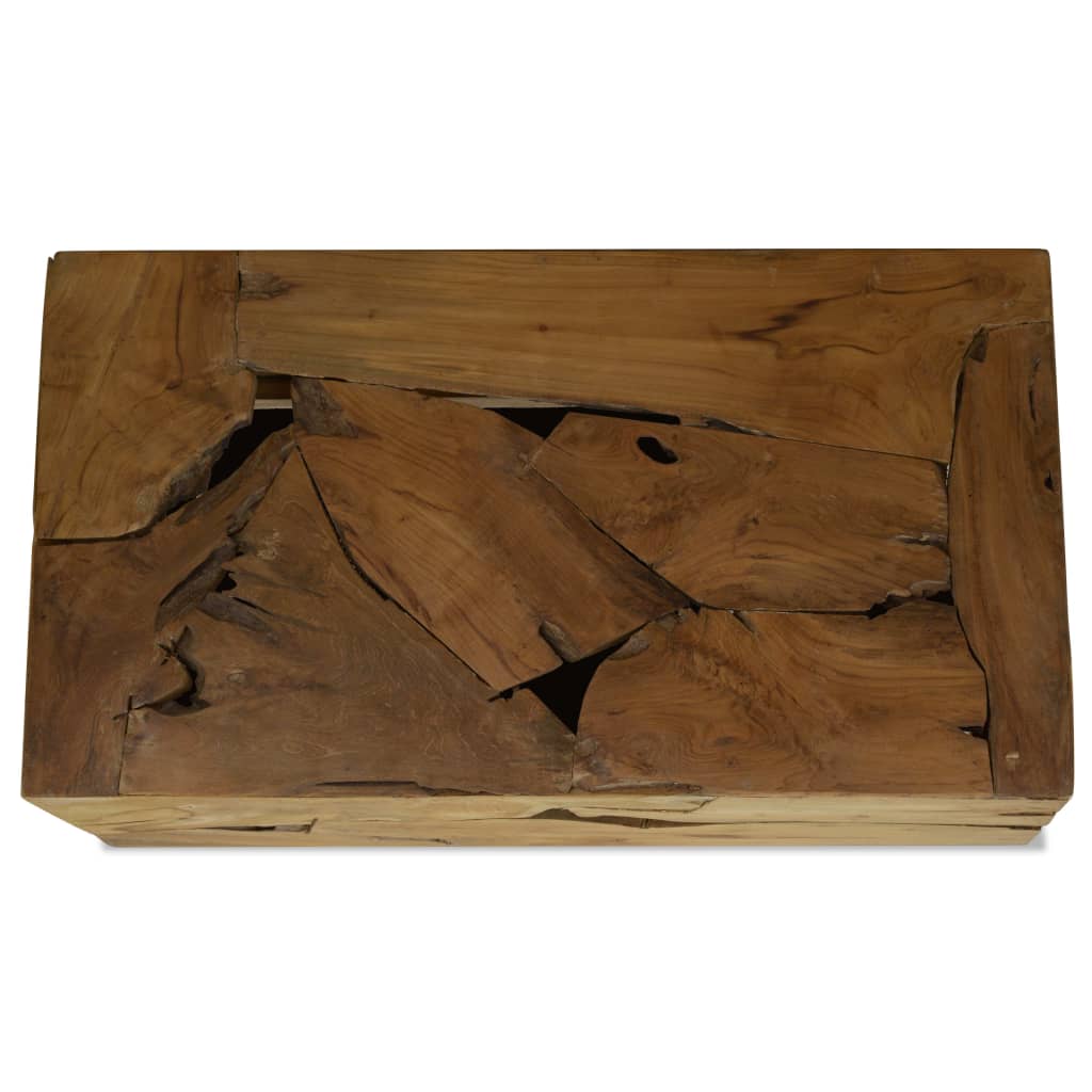NNEVL Coffee Table 90x50x30 cm Genuine Teak Brown-2