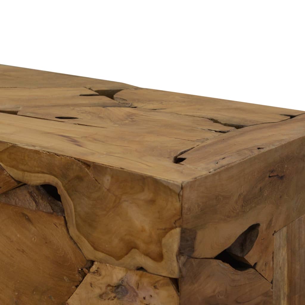 NNEVL Coffee Table 90x50x30 cm Genuine Teak Brown-3