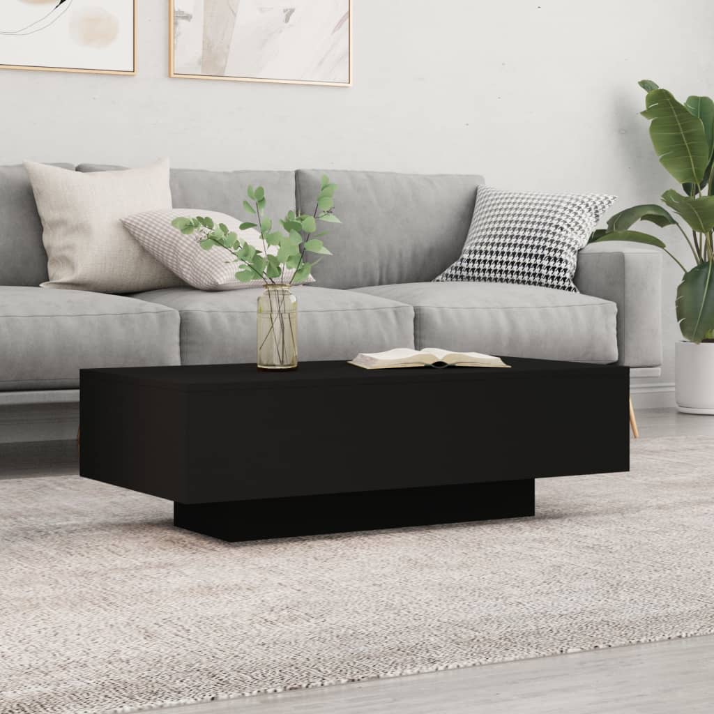 NNEVL Coffee Table Black 100x49.5x31 cm Engineered Wood-0