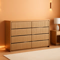 9 Drawer Dresser Chest With PolishedMarbleTabletop-0