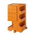NNEDSZ Bedside Table Side Tables Nightstand Organizer Replica Boby Trolley 5Tier Orange-0