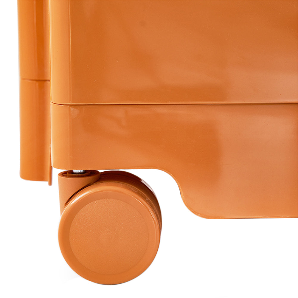 NNEDSZ Bedside Table Side Tables Nightstand Organizer Replica Boby Trolley 5Tier Orange-3