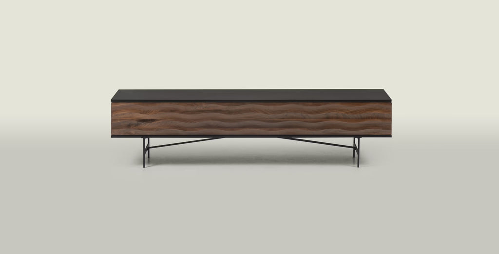 Swell Walnut & Charcoal TV Cabinet