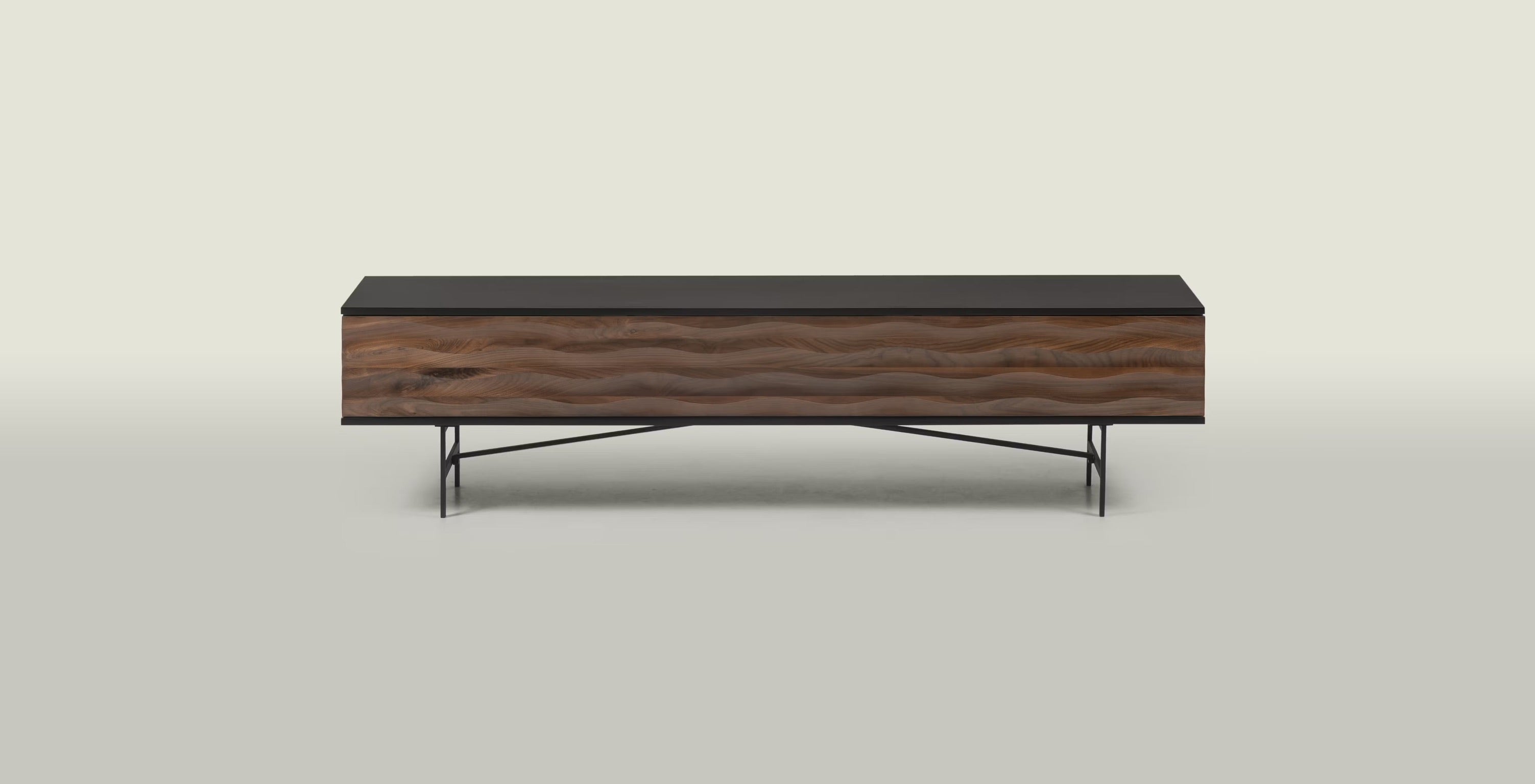 Swell Walnut & Charcoal TV Cabinet