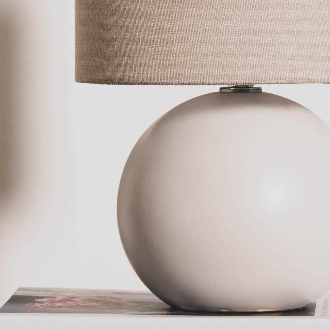 Brennberg White Table Lamp-3