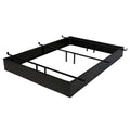 California King Hotel Style Metal Bed Base Bed Frame in Espresso 7.5-inch High-0