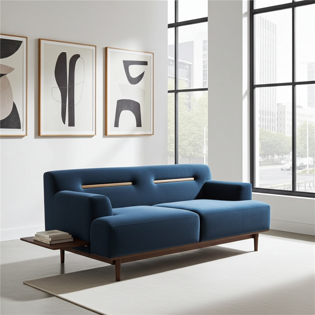 Beech 3-Seater Sofa
