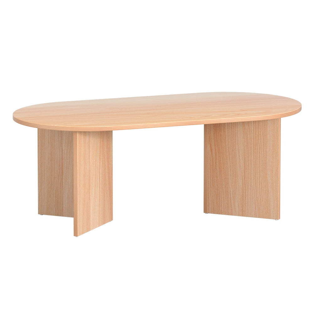 NNEDSZ Coffee Table Oval 110CM Pine Alva-0