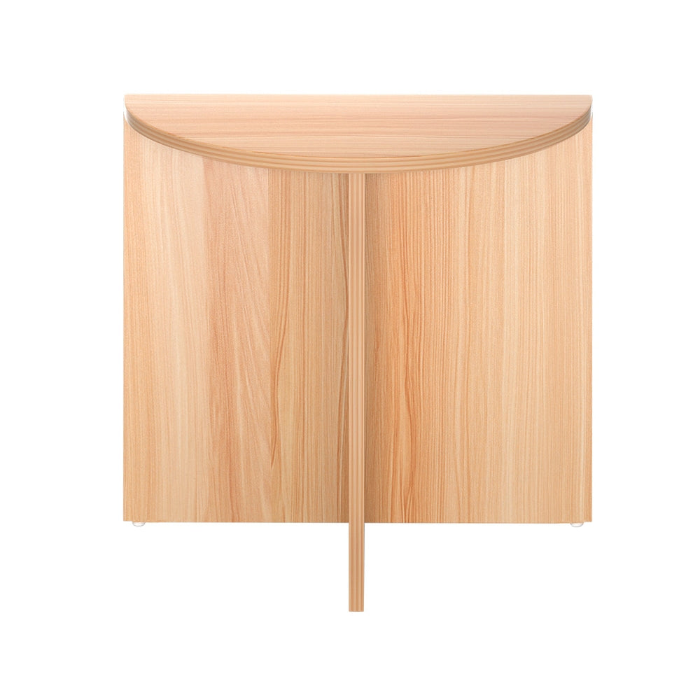 NNEDSZ Coffee Table Side End Semi-circle Tables Bedside Sofa Wooden Table-2