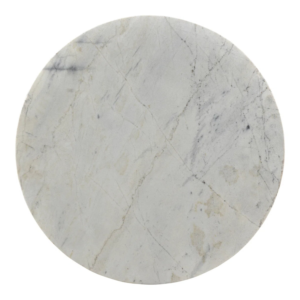 Jinxx Coffee Table - Marble Top w/ Dark Wood Base