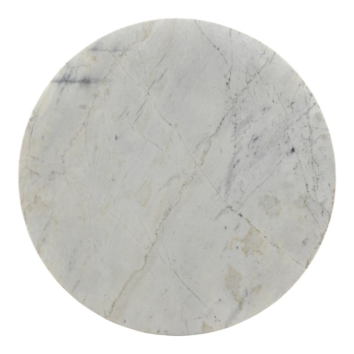Jinxx Coffee Table - Marble Top w/ Dark Wood Base
