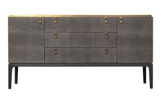 Glamour Grey Wood & Shagreen Sideboard