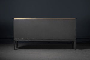Glamour Grey Wood & Shagreen Sideboard