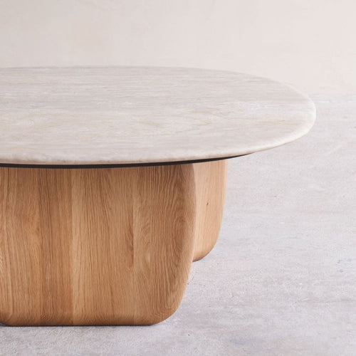 Elara Stone Top Coffee Table Ø70