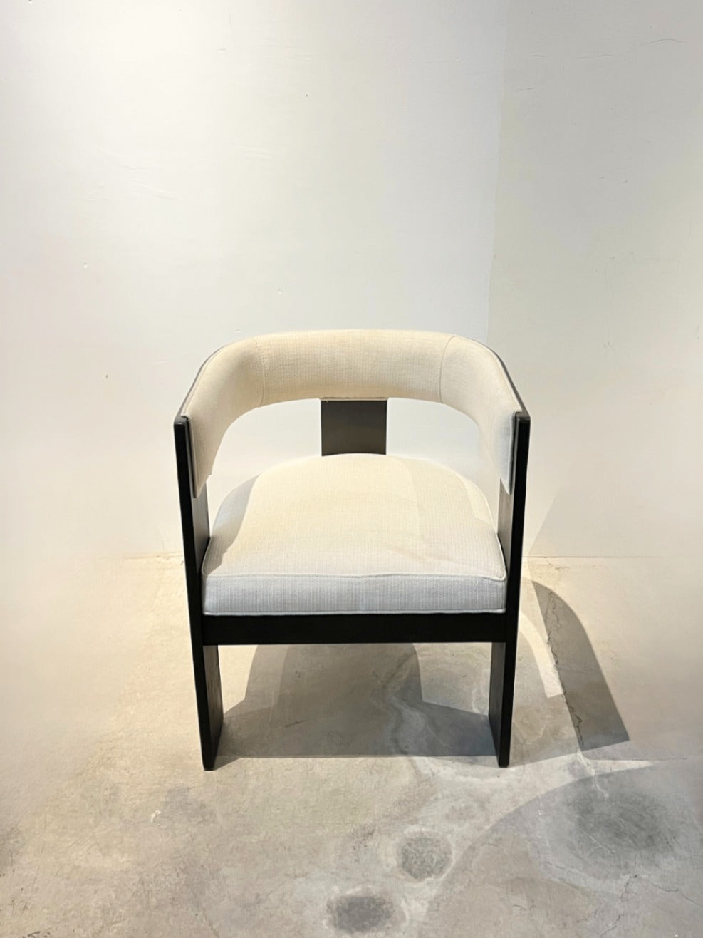 Black Elm Dining Chair Cream