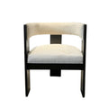 Black Elm Dining Chair Cream