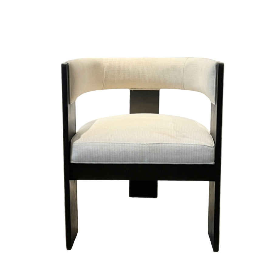 Black Elm Dining Chair Cream