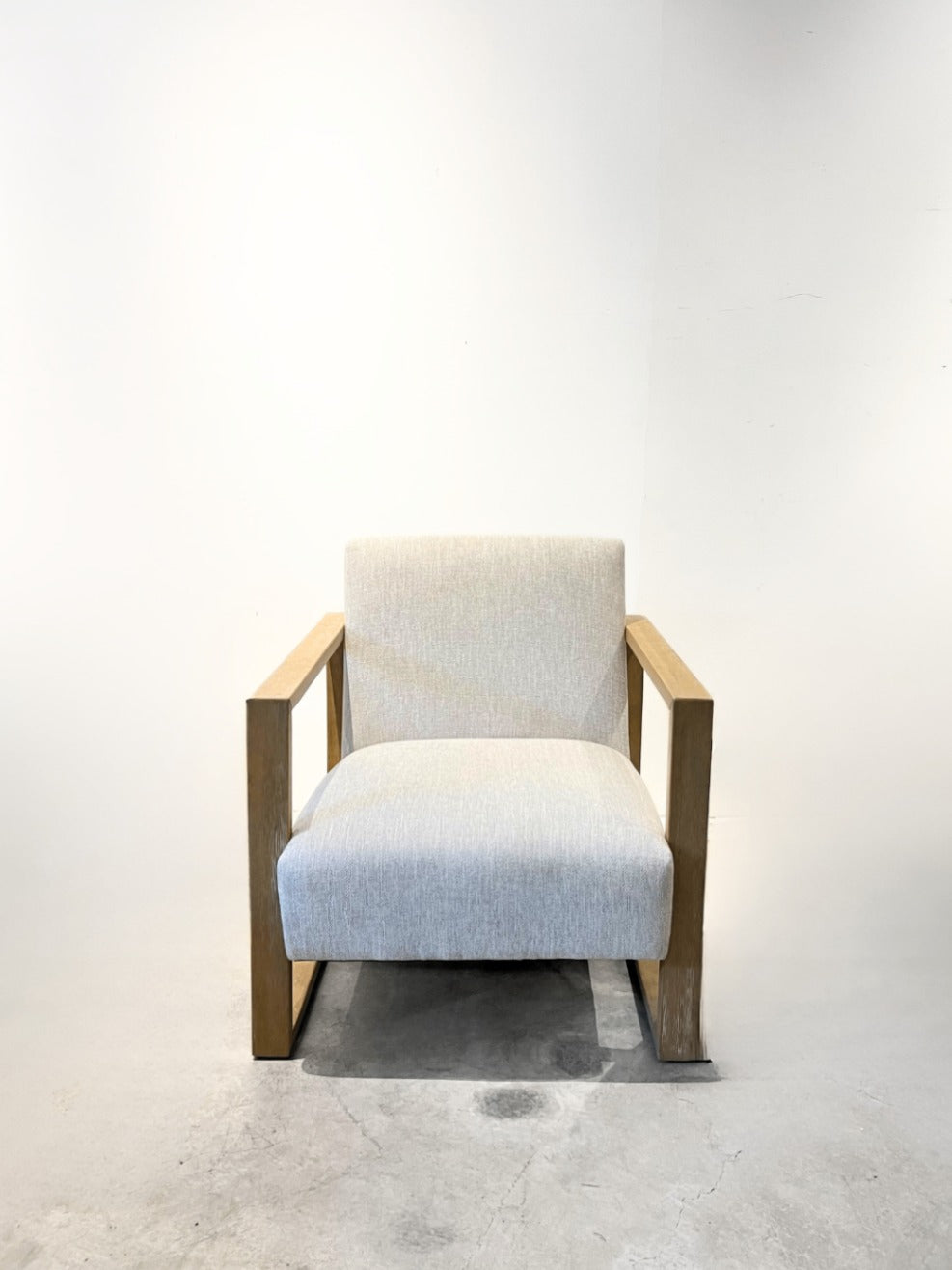 Wood Frame Upholstered Floating Chair