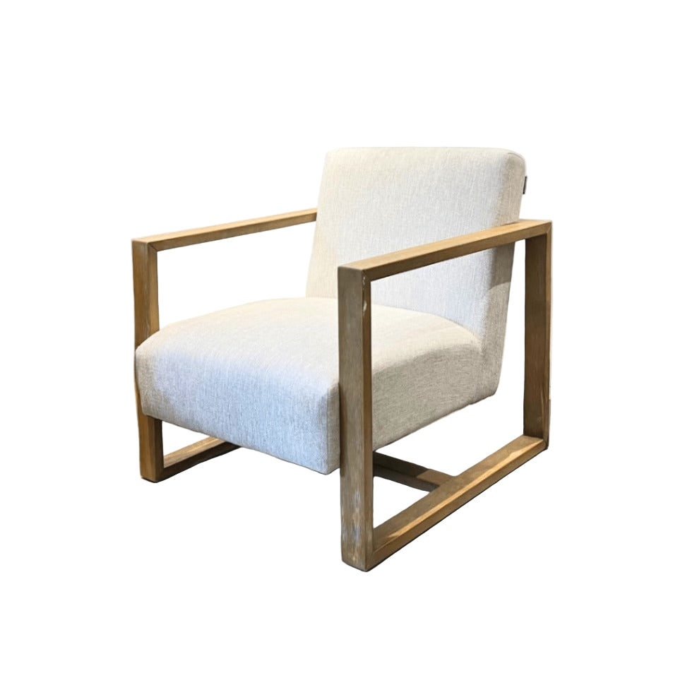 Wood Frame Upholstered Floating Chair