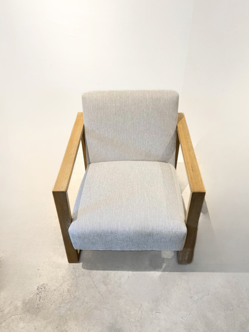 Wood Frame Upholstered Floating Chair