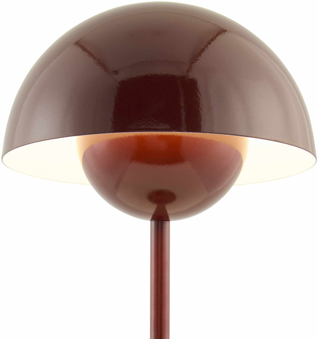 Peralillo Dark Red Table Lamp-1