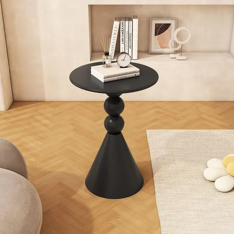 Black Style Iron Art Side Table-2