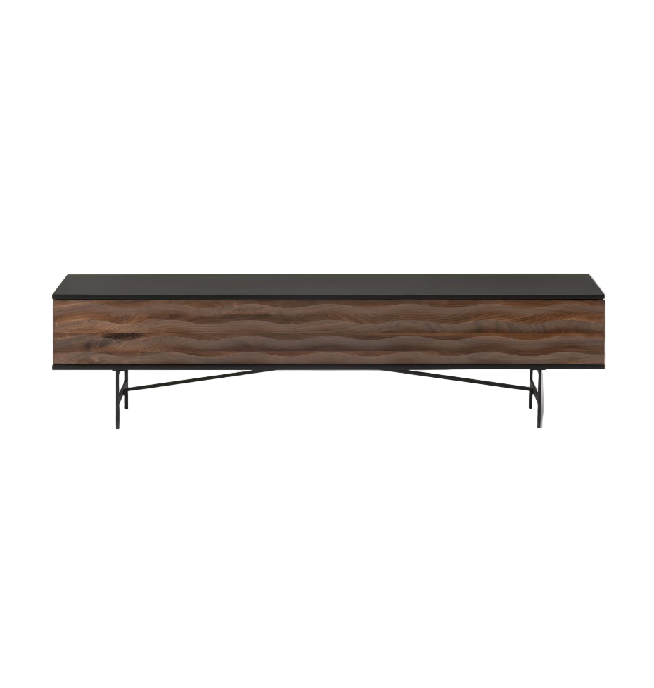 Swell Walnut & Charcoal TV Cabinet