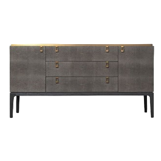 Glamour Grey Wood & Shagreen Sideboard