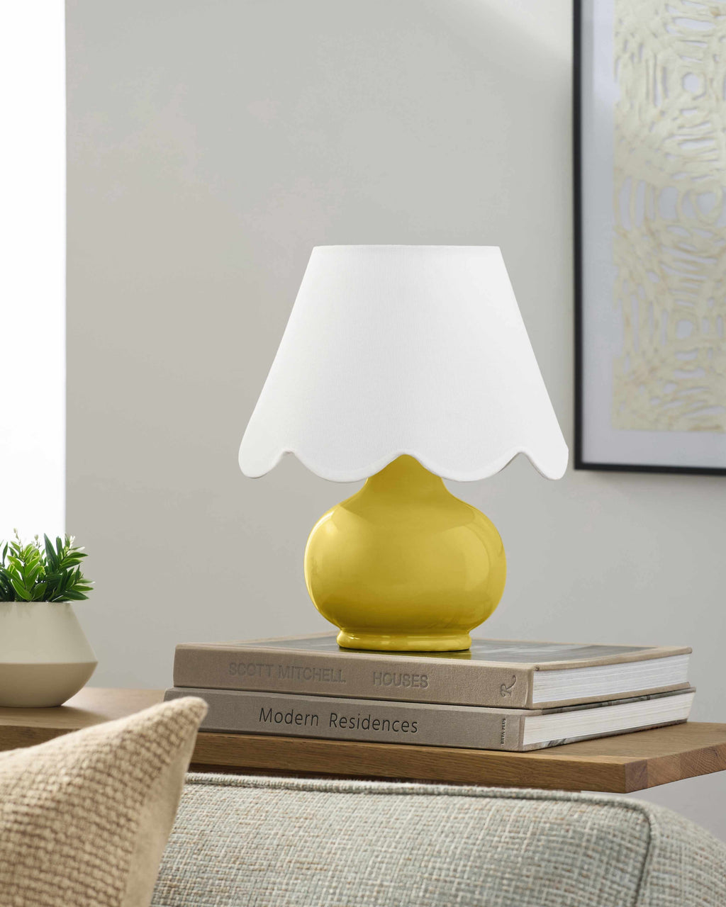 Navale Yellow Ceramic Table Lamp-0