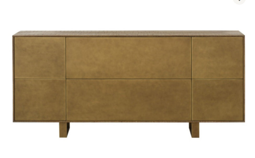 Chrome-Leg 6-Drawer Cabinet