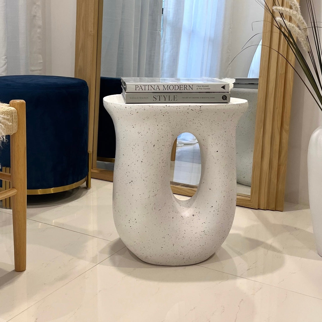 NNEDSZ Interior Ave - Cosmo Terrazzo Accent Side Table-1