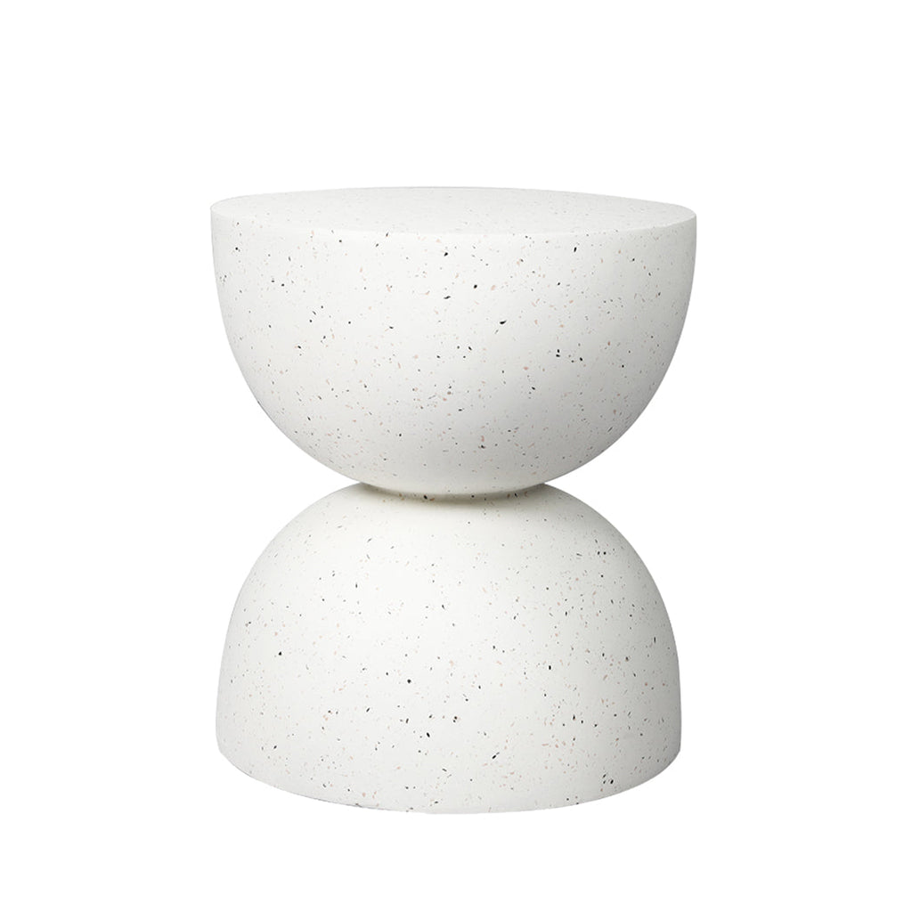 NNEIDS Levede Side Table Terrazzo Coffee Tables Beige-0