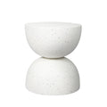 NNEIDS Levede Side Table Terrazzo Coffee Tables Beige-0