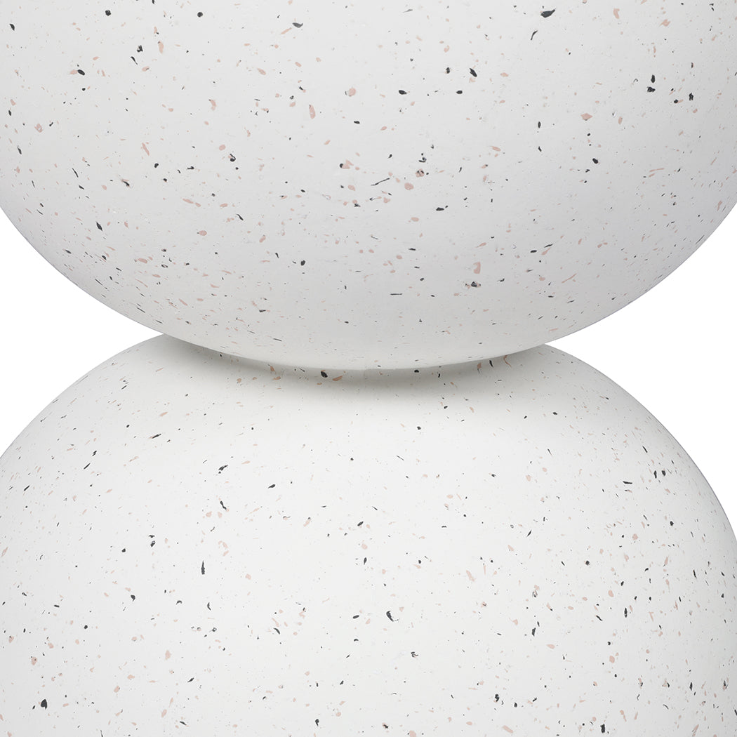 NNEIDS Levede Side Table Terrazzo Coffee Tables Beige-2