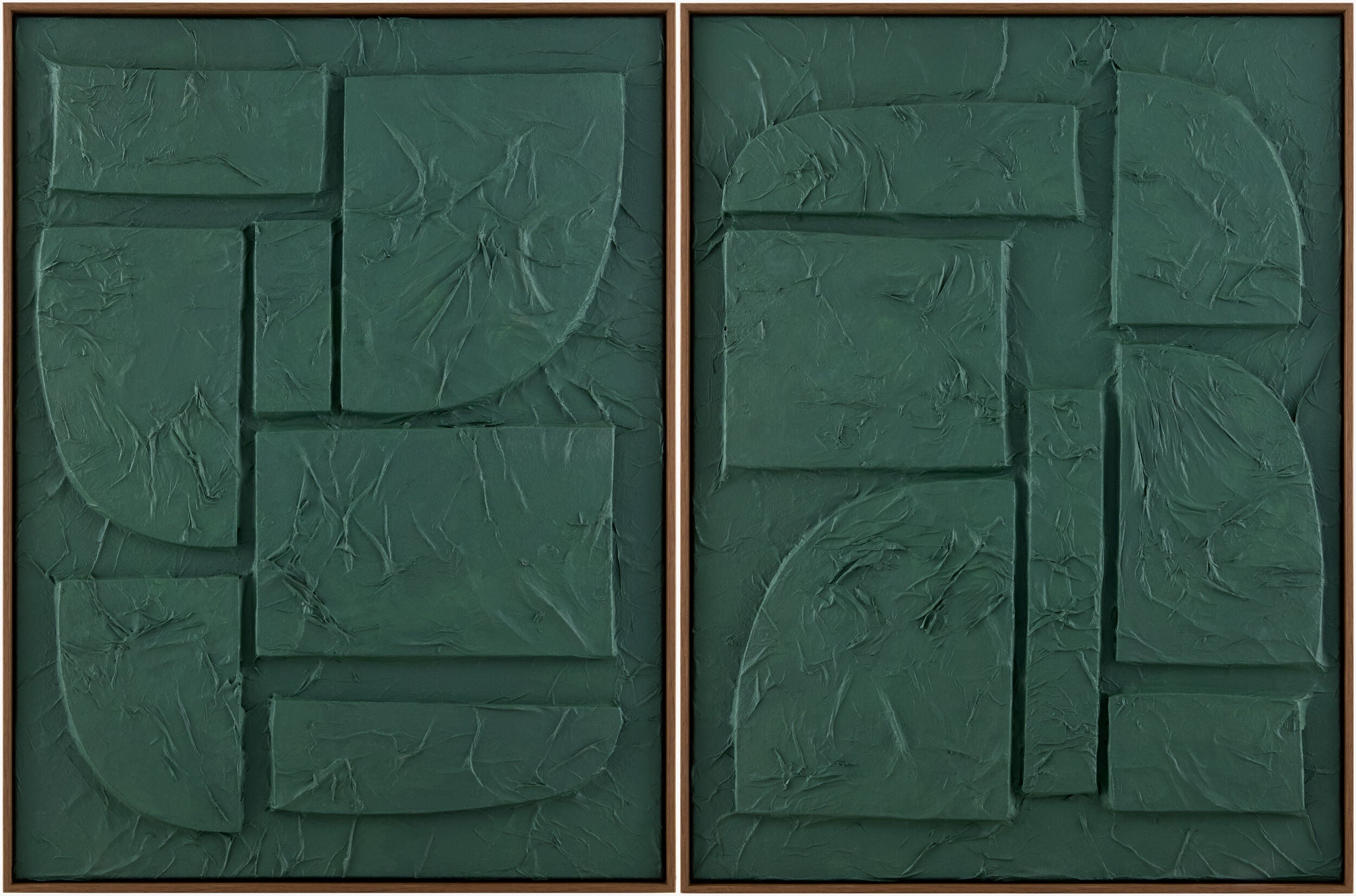 Soft Deep Teal Modern Framed Wall Art for modern gallery walls