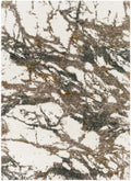 Ngunnawal Cream/Brown Marble Plush Rug-0