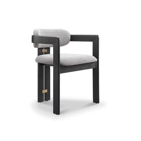 Neo Art Deco Black Dining Chair